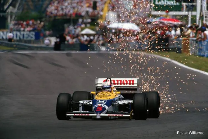 nigel mansell williams fw11 honda winner 1986 canadian grand prix
