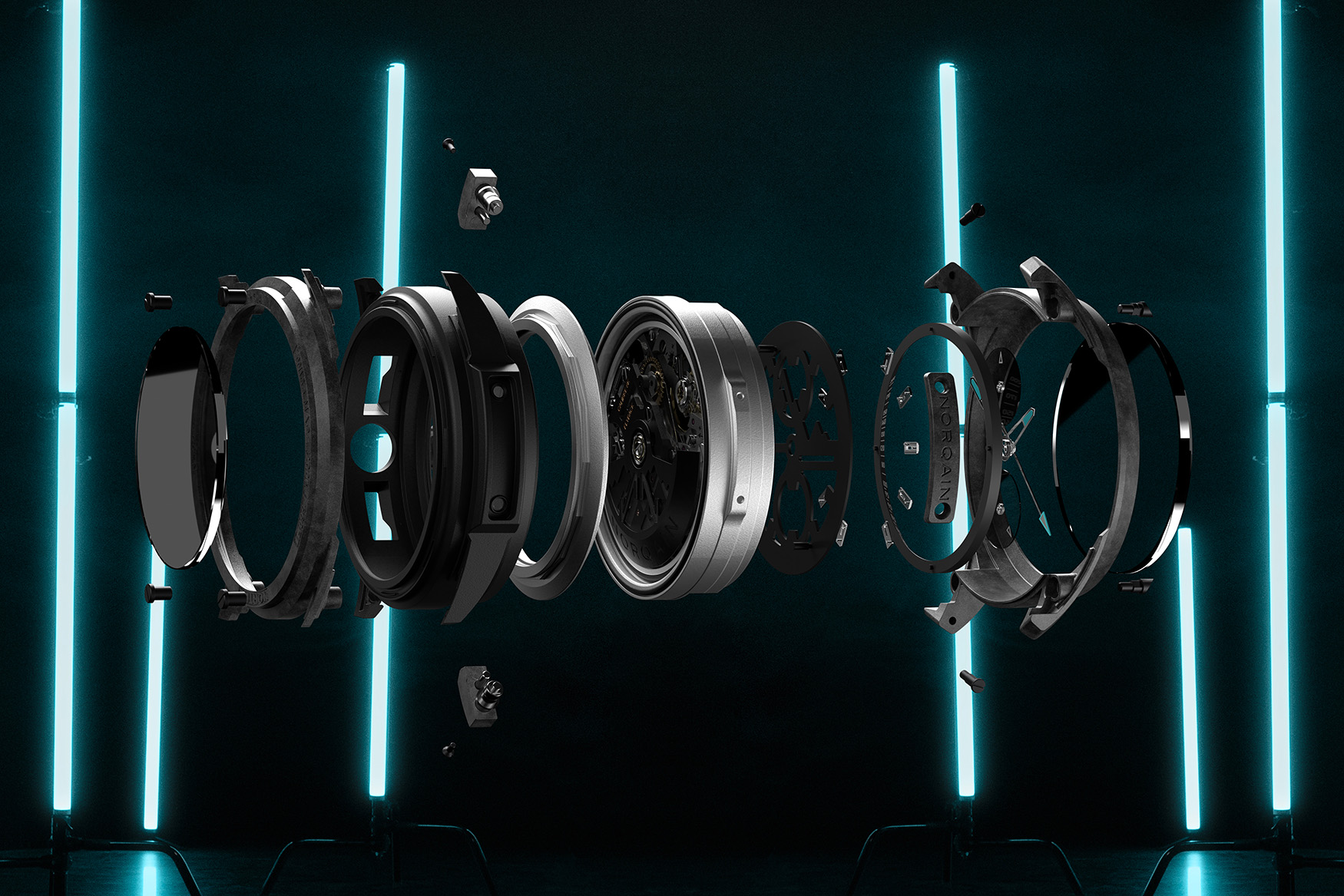 norqain wild one skeleton chrono 4