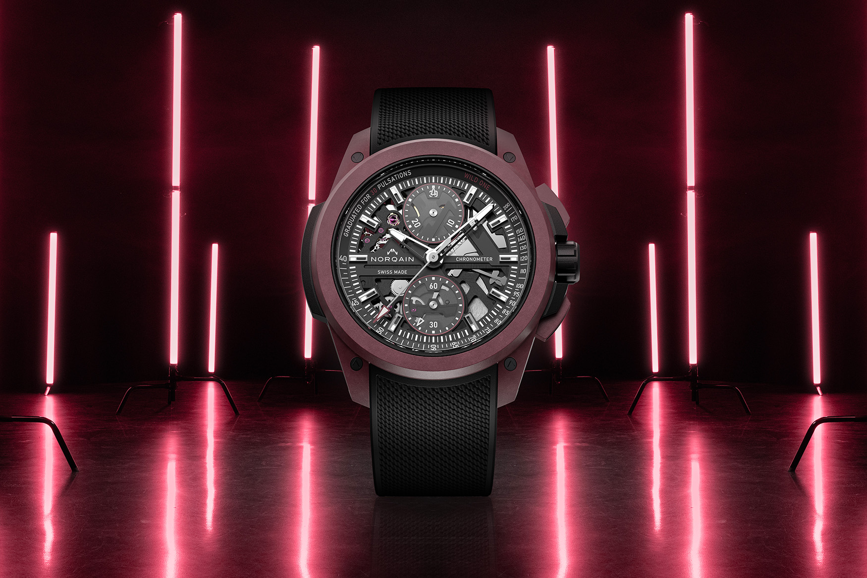 norqain wild one skeleton chrono 6