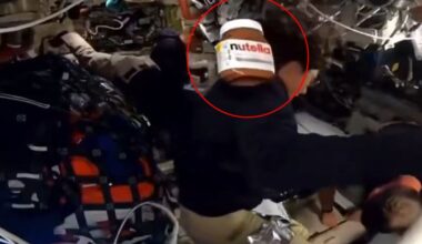 Lone Jar of Nutella Drifts Around Cabin of Moon Spacecraft