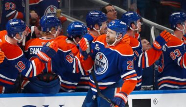 Oilers chase Lukas Dostal with three quick goals