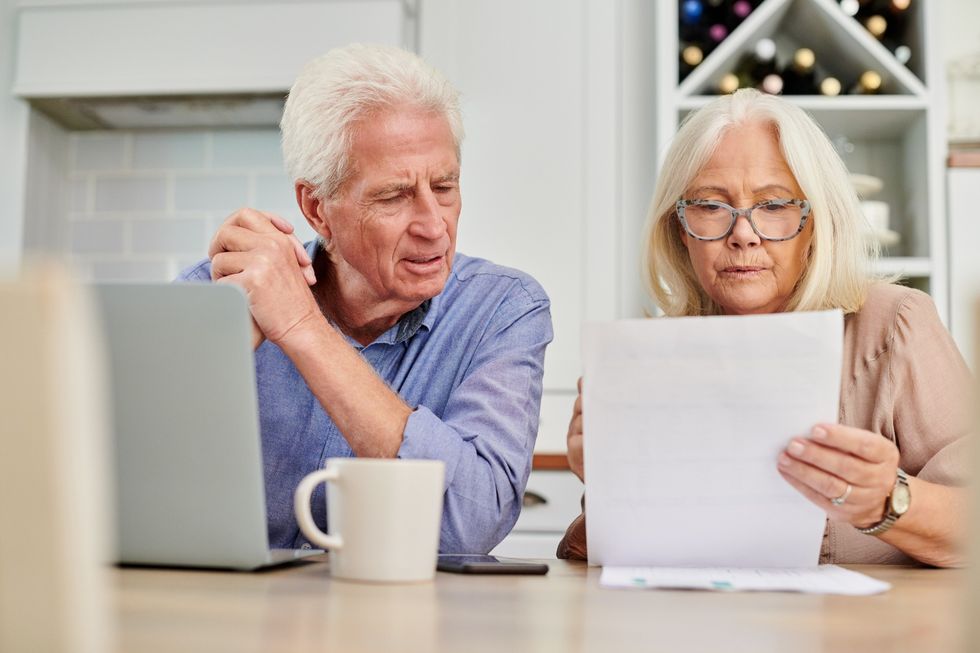 Pensioner couple