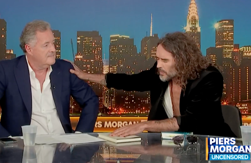 Piers Morgan interviewed Russell Brand on his YouTube show, ‘Piers Morgan Uncensored’