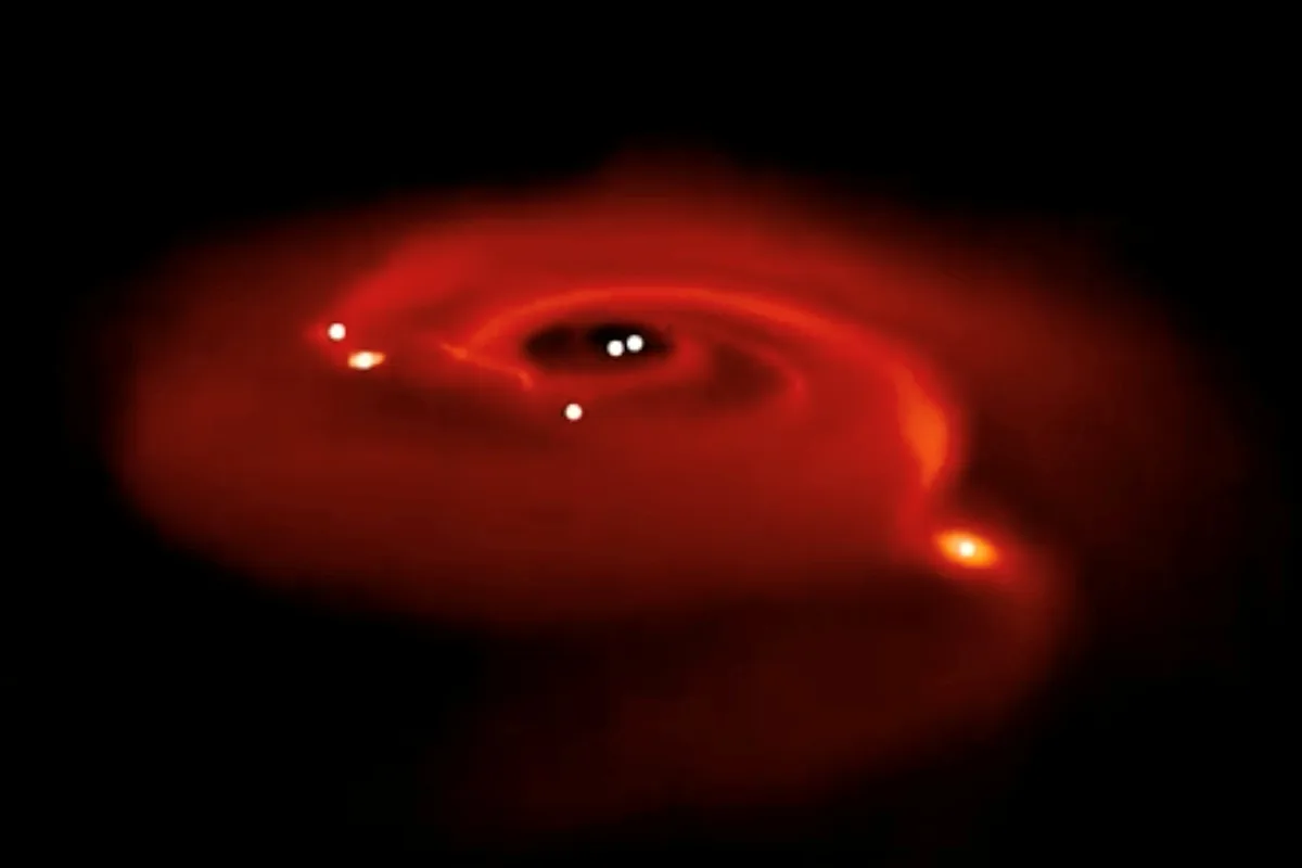 Planets with two suns could be much more common than thought. Credit: D. Stamatellos & M. Teasdale