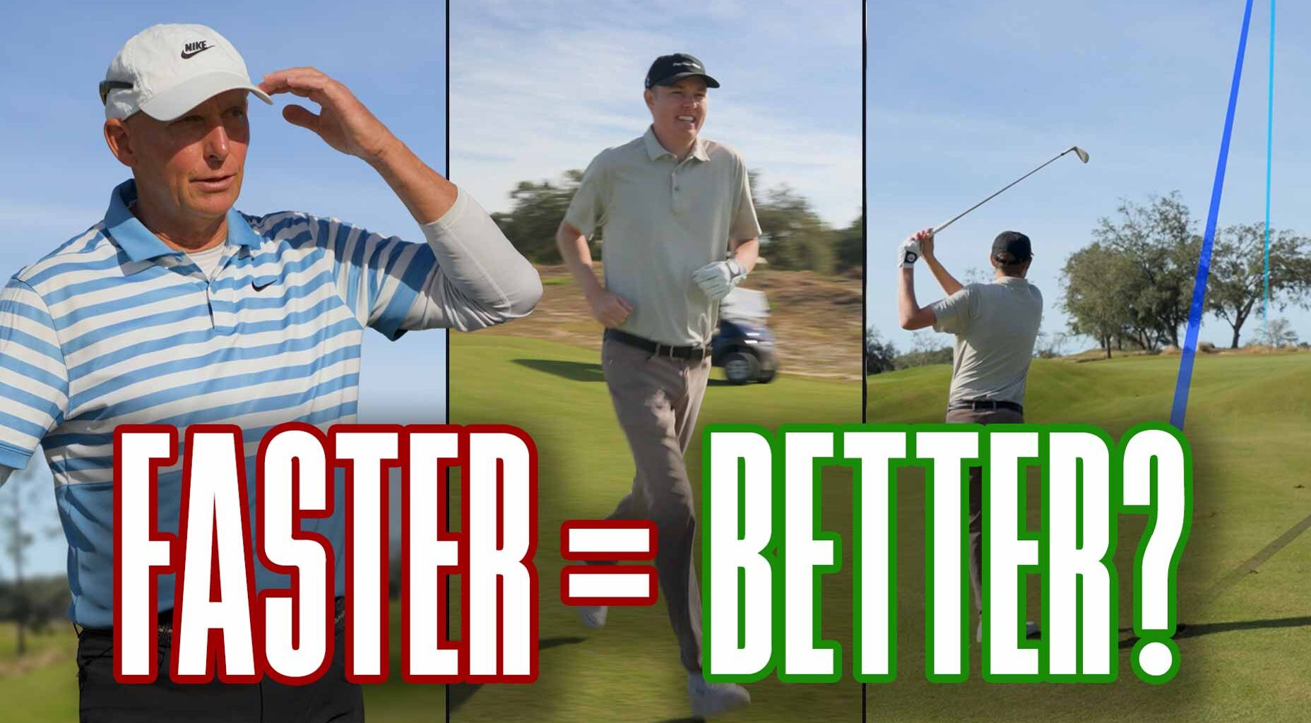 Stealing this from speed golf will help your ball striking