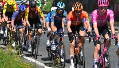 GALDAKAO, SPAIN - APRIL 09: (L-R) Alex Aranburu of Spain and Team Cofidis and Mauri Vansevenant of Belgium and Team Soudal Quick-Step compete in the chase group during the 65th Itzulia Basque Country 2026, Stage 4 a 167.2km stage from Galdakao to Galdakao on / #UCIWT / April 09, 2026 in Galdakao, Spain. (Photo by Tim de Waele/Getty Images)