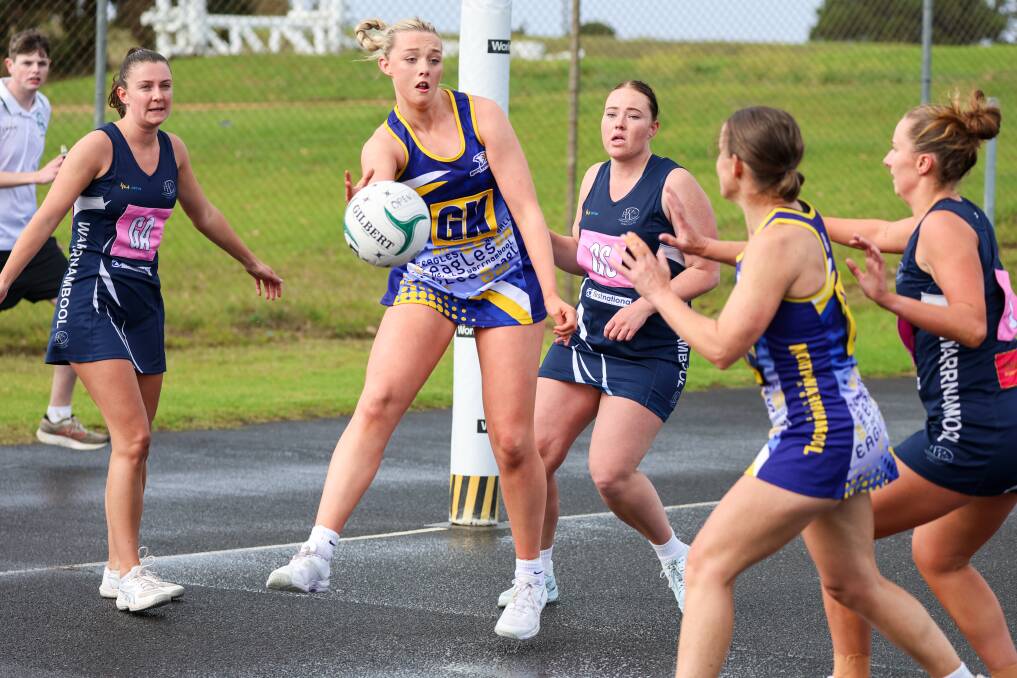 North Warrnambool Eagles recruit Sienna Stone debuted against Warrnambool in round one. Picture by Justine McCullagh-Beasy