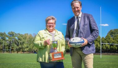 Carnival manager Rachael Edmonds and TAS Director of Co-curricular Lachlan Fearshare are excited for the arrival of almost 70 teams for the record-setting carnival. Pictures supplied.