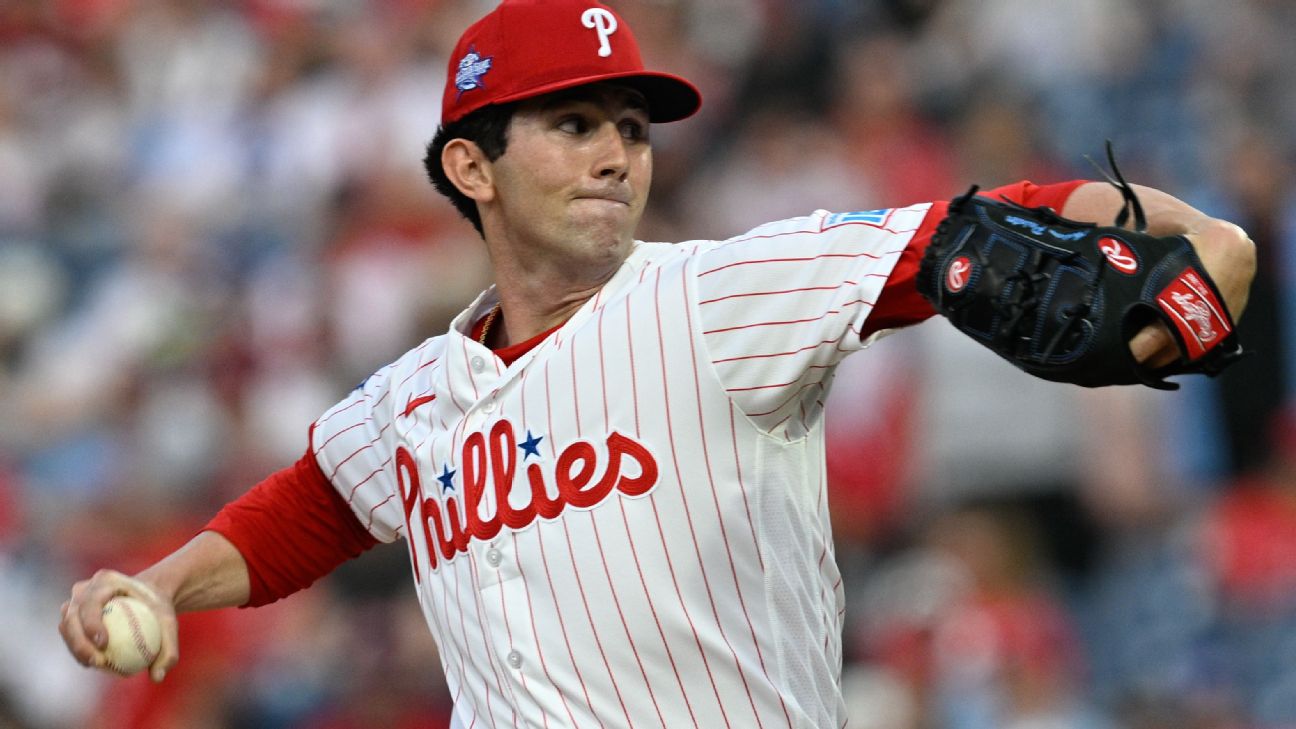 Painter overcomes migraine, pitches 5 innings for Phillies