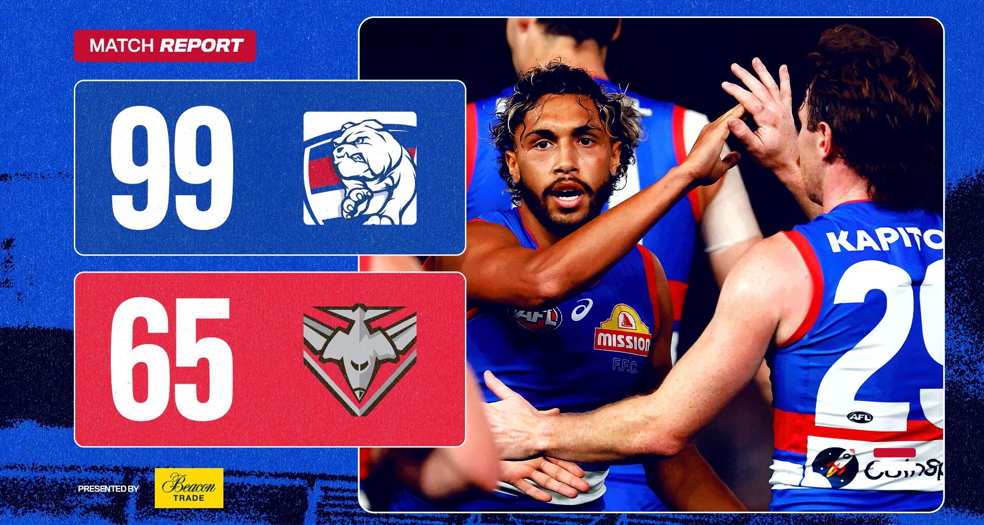 AFL Match report: Dogs down spirited Dons
