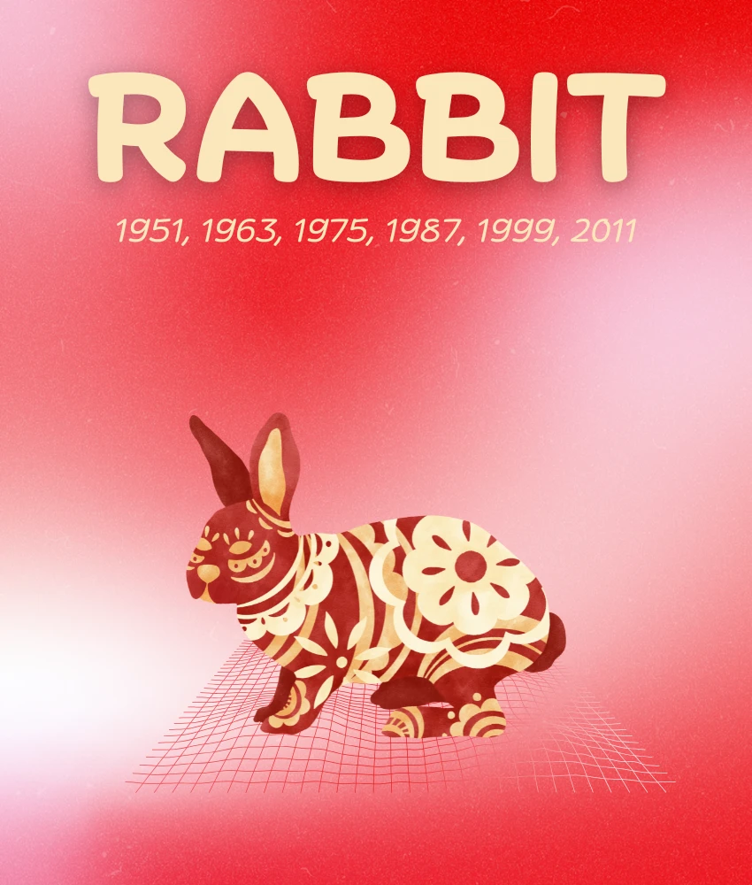 rabbit chinese zodiac signs luck good fortune april 6 - 12, 2026