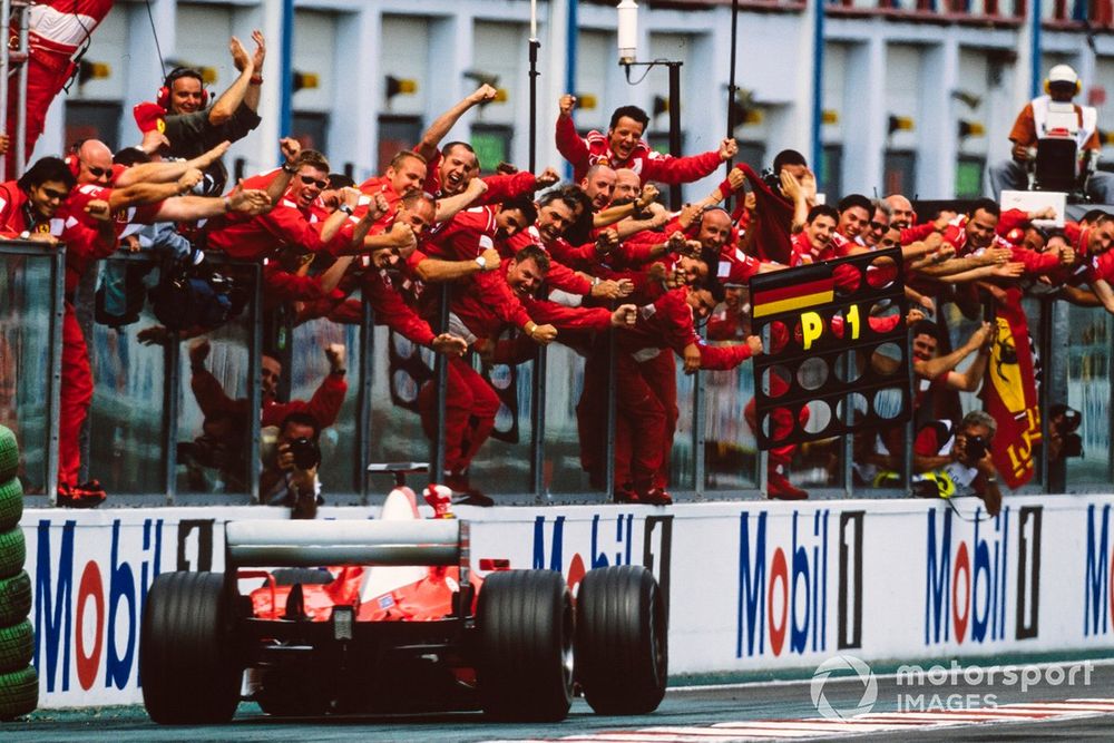 Race winner and Champion Michael Schumacher, Ferrari F2002