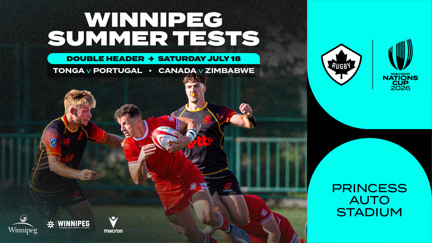 INTERNATIONAL RUGBY RETURNS TO WINNIPEG AFTER 33 YEARS AS CANADA’S MEN’S RUGBY TEAM COMPLETES JULY SCHEDULE OF THE NATIONS CUP — Rugby Canada