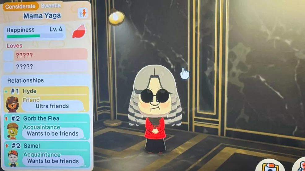 Mama Yaga in Tomodachi Life: Living the Dream