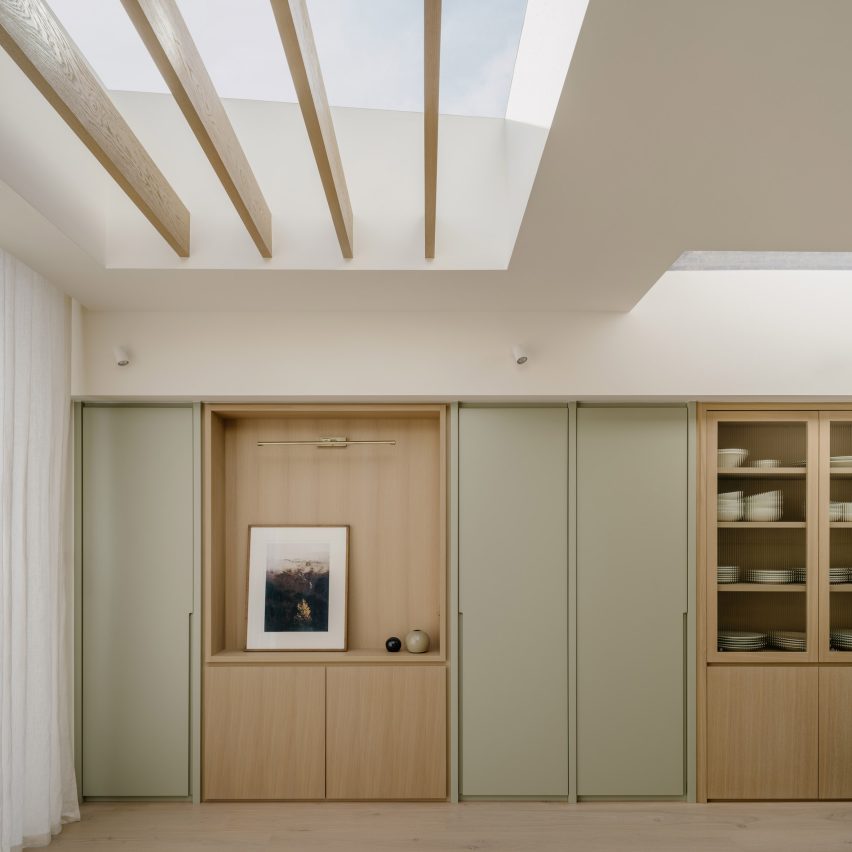 Green-toned joinery