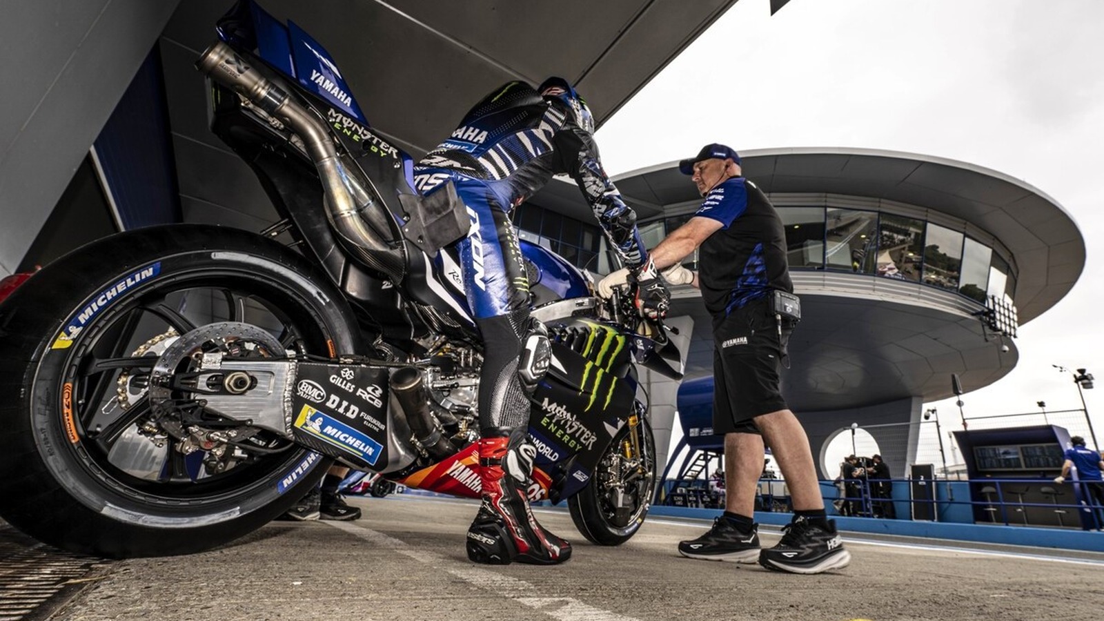 Alex Rins, leg wings, 2026 Spanish MotoGP.