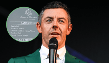 Golf fans left stunned as food and drink prices at Masters leak online