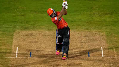 <p>Salil Arora hit a 10-ball 30* to help SRH overhaul MI's record total (Screengrab/IPL)</p> IPL 2026: No-look six off Bumrah, 300 strike-rate - Salil Arora steals the spotlight in 502-run Wankhede run-fest