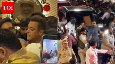 Salman Khan MOBBED by fans at President Cup event; concerned netizens question security following death threats - WATCH
