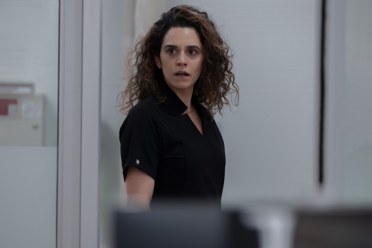 Sepideh Moafi as Dr. Al-Hashimi in Season 2, Episode 15 of "The Pitt," which airs April 16.