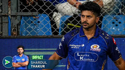 <p>Shardul Thakur was subbed in in the 7th over, yet went unused (Screengrab/Willow TV)</p> IPL 2026 | Shardul Thakur: Impact sub without impact as Mumbai Indians’ call raises questions