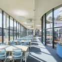 © Kyungsub Shin Smurf Village School / Hyunjoon Yoo + Partners - Interior Photography, Dining room, Table, Chair, Windows