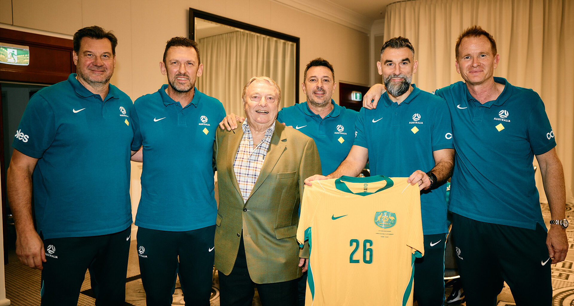 Socceroos Honored by Football Australia with Pins