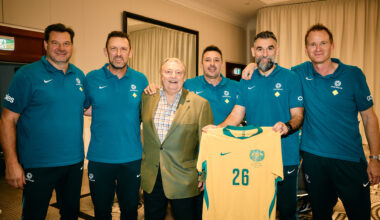 Socceroos Honored by Football Australia with Pins