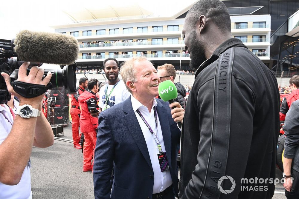 Stormzy and Martin Brundle, Sky TV 