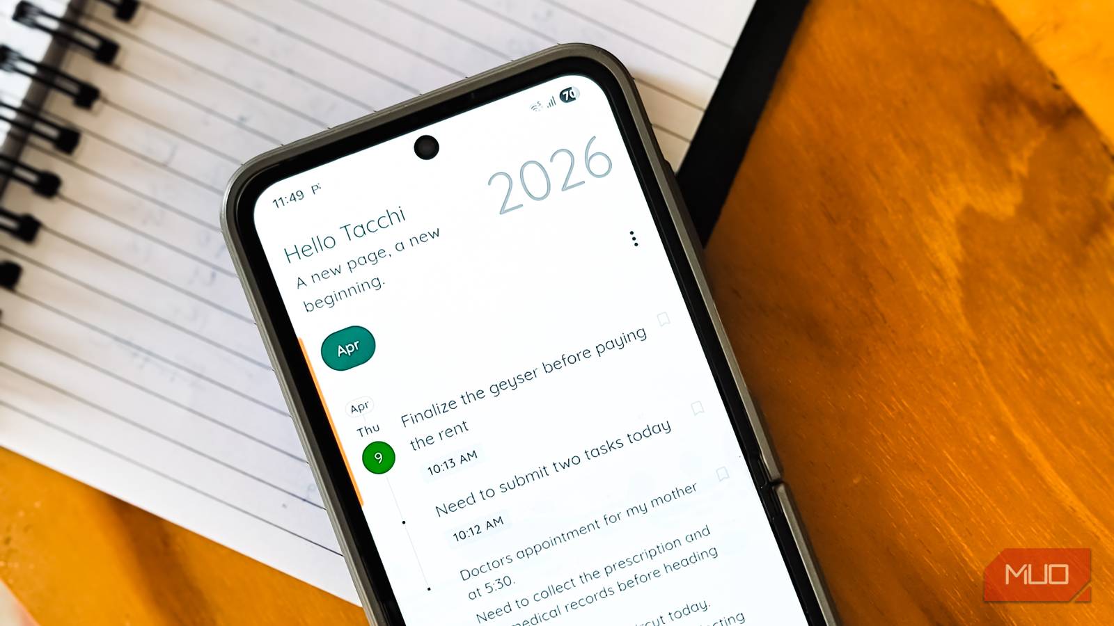 This open-source Android journal app laid out my entire year on a timeline, and I love it