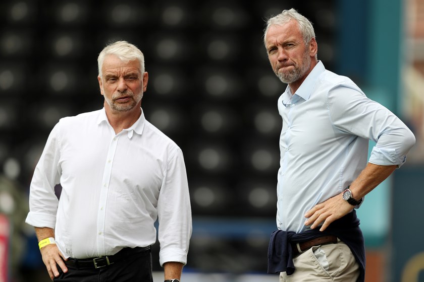 Brian McDermott (right) and Brian Noble took Toronto Wolfpack to Super League in 2020.