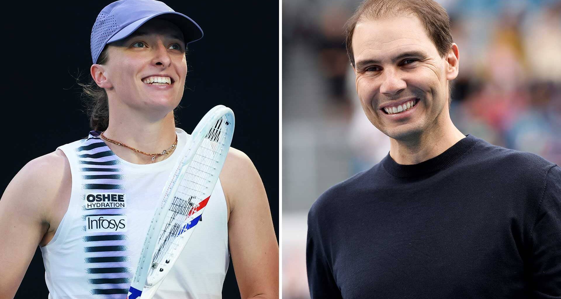 Iga Swiatek heaped praise on Rafael Nadal after her win in Stuttgart.