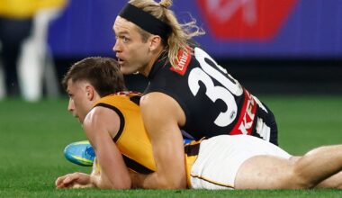 Moore for the draw! Hawks, Pies can't be split in drama-packed finish