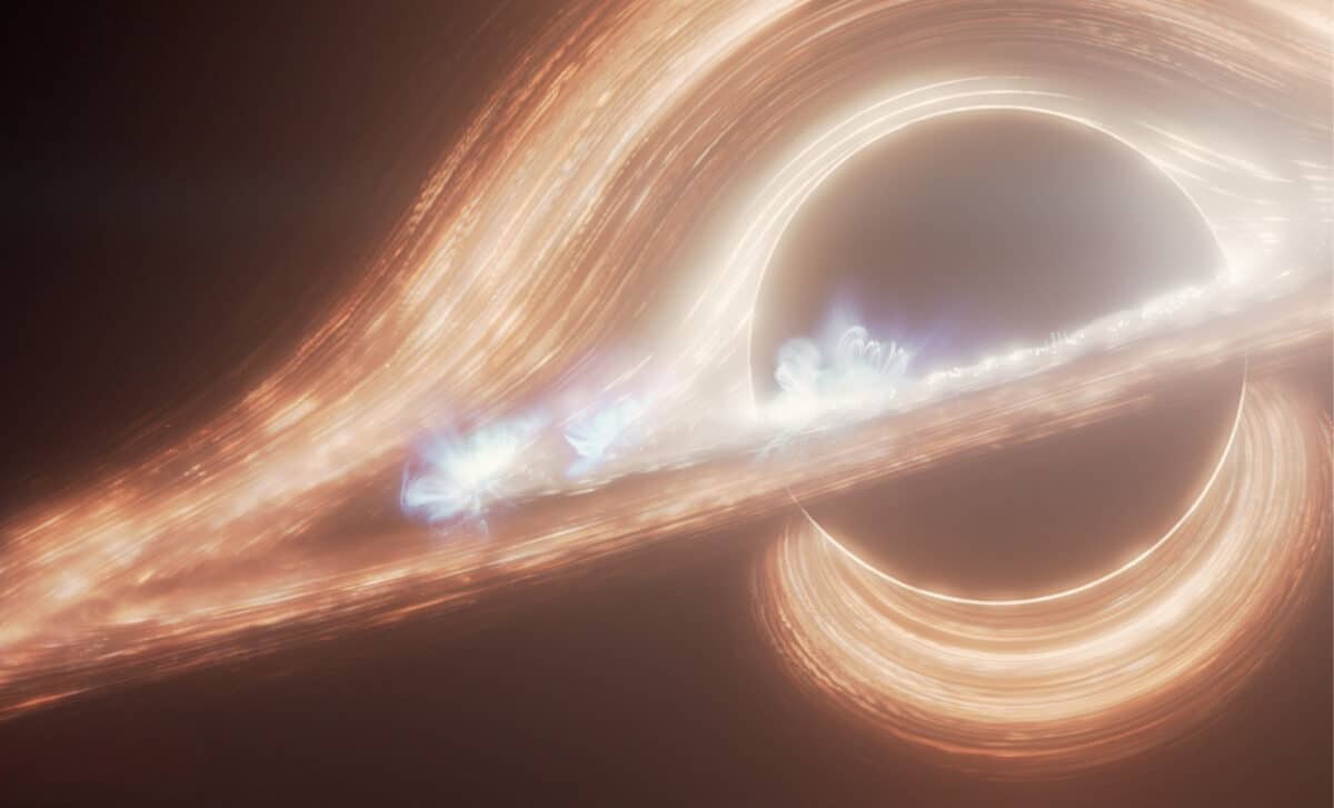 This Artist’s Concept Portrays The Supermassive Black Hole At The Center Of The Milky Way Galaxy, Known As Sagittarius A (a Star). It’s Surrounded By A Swirling Accretion Disk Of Hot Gas