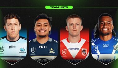 NRL 2026, round 8, official team lists, injuries, updates, Fantasy