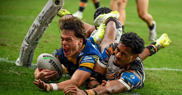 NRL 2026, Eels, Apa Twidle, two-try debut, Paul Brown
