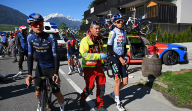 Early mass crash causes race neutralisation, forces several riders to abandon on stage 3 of Tour of the Alps