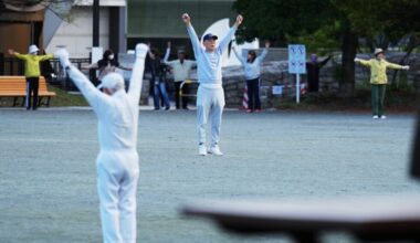 Japan awakens to radio exercise tradition
