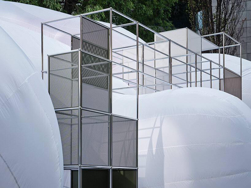 oozing inflatables shape this modular milan installation by USM and snøhetta - 3