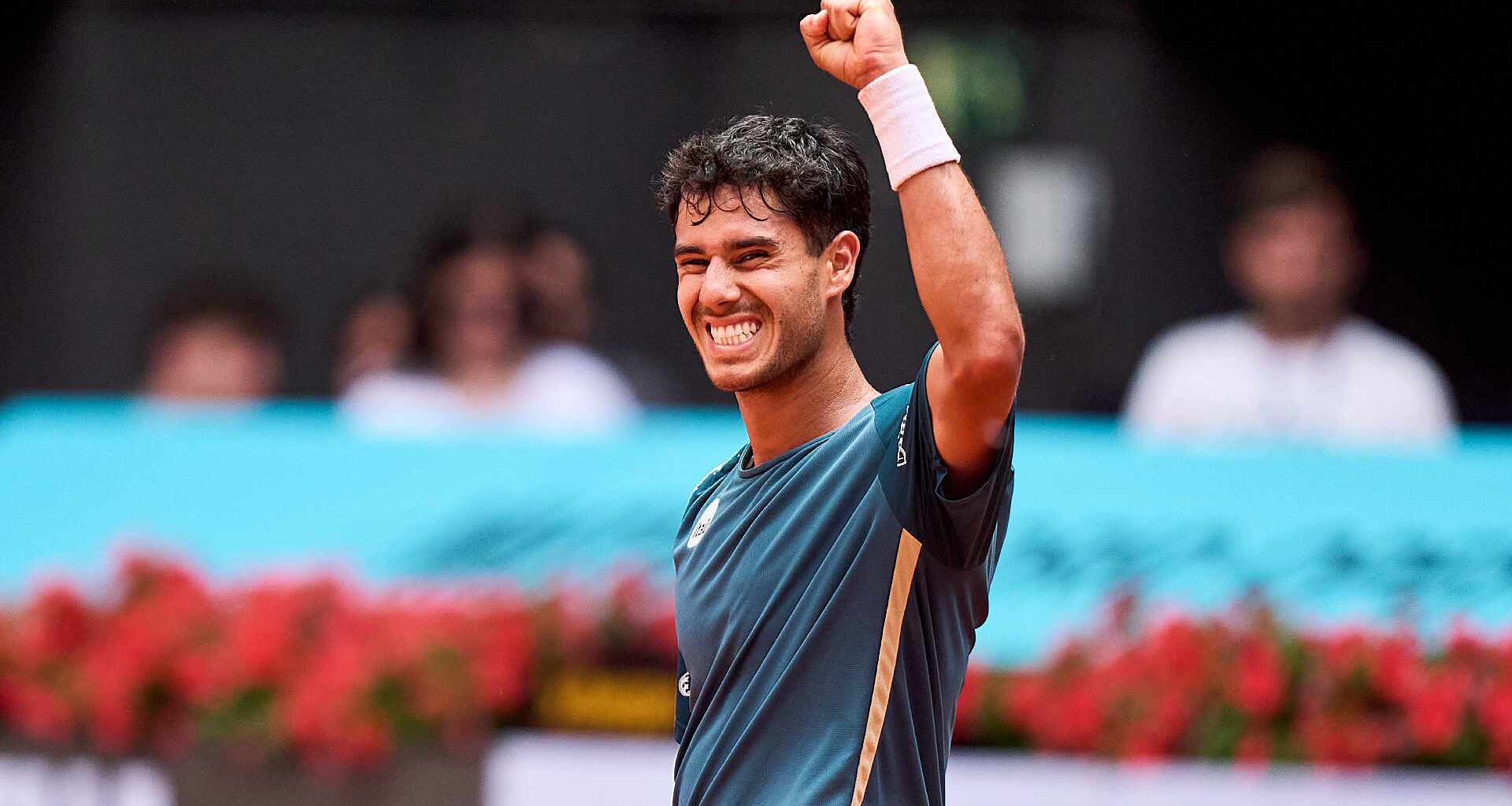 Adolfo Daniel Vallejo defeated Grigor Dimitrov on Thursday in Madrid.