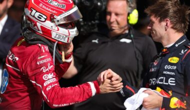 Charles Leclerc (Ferrari), Max Verstappen (Red Bull), 2025 F1