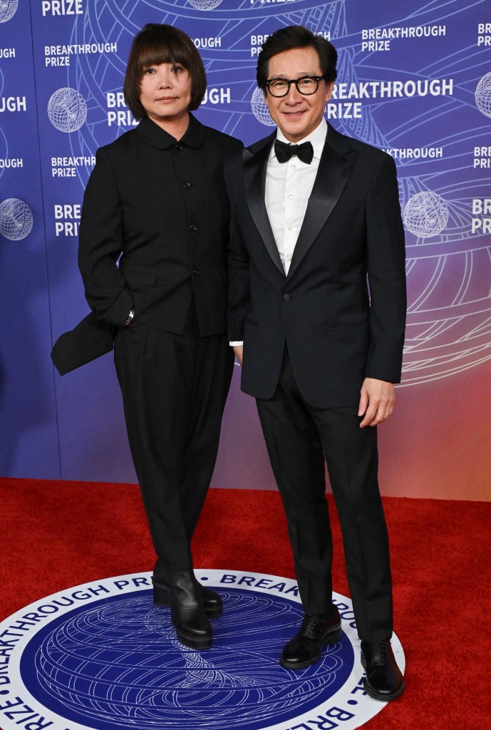 Ke Huy Quan and Echo Quan attend the Breakthrough Prize Ceremony