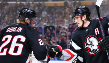 Dahlin, Thompson pumped to be in playoffs with Sabres after 'dark days'