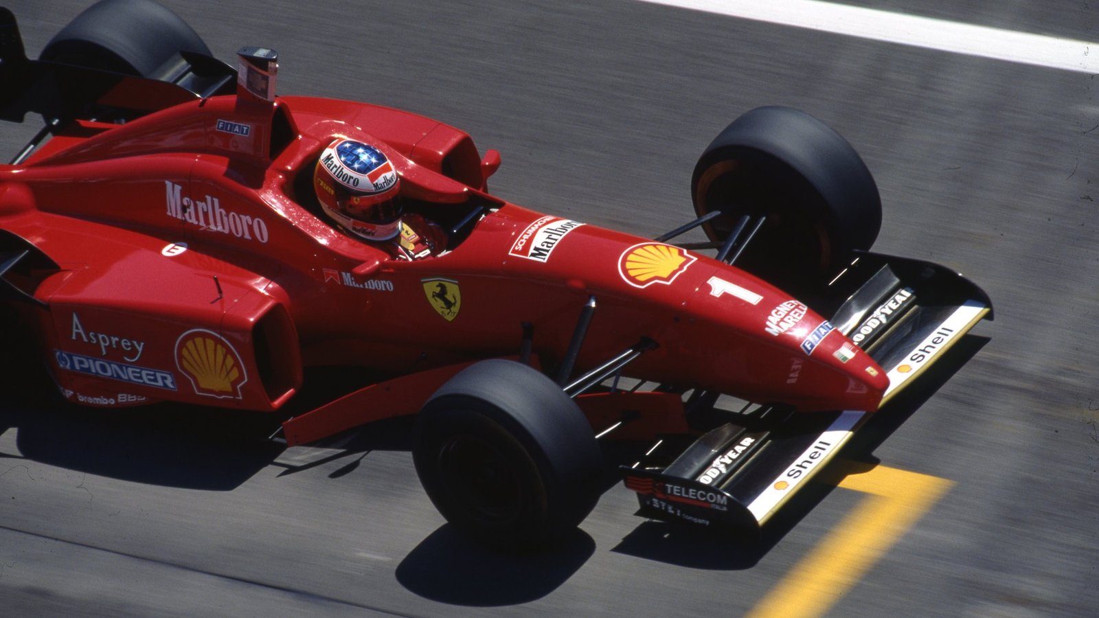 Michael Schumacher for Ferrari in 1996