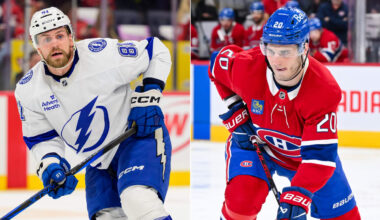 Cernak, Slafkovsky put friendship aside for 1st round series between Lightning, Canadiens
