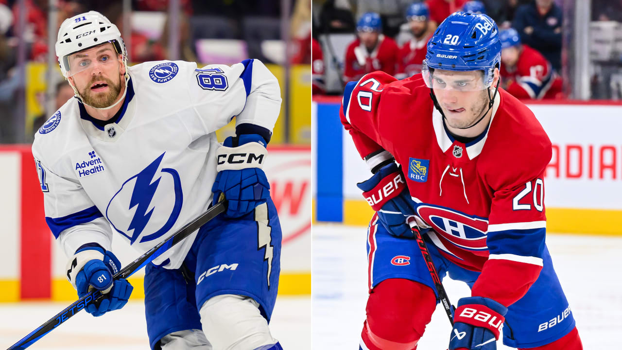 Cernak, Slafkovsky put friendship aside for 1st round series between Lightning, Canadiens