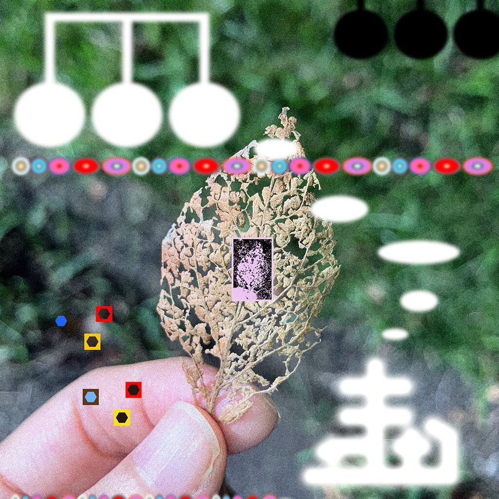 Welcome to artist Yunbomu’s sticker-bombed dream worlds, complete with strange symbols and eye floaters