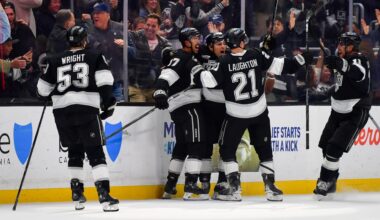 Kings recover in OT, edge Blues to move into 2nd wild card in West