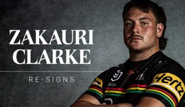 Panthers re-sign Zakauri Clarke | Official website of the Penrith Panthers