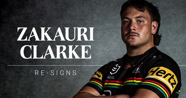 Panthers re-sign Zakauri Clarke | Official website of the Penrith Panthers